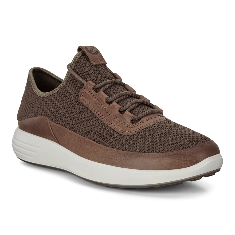 Tenis Hombre - ECCO Soft 7 Runner Meshs - Marrom - TUM086429